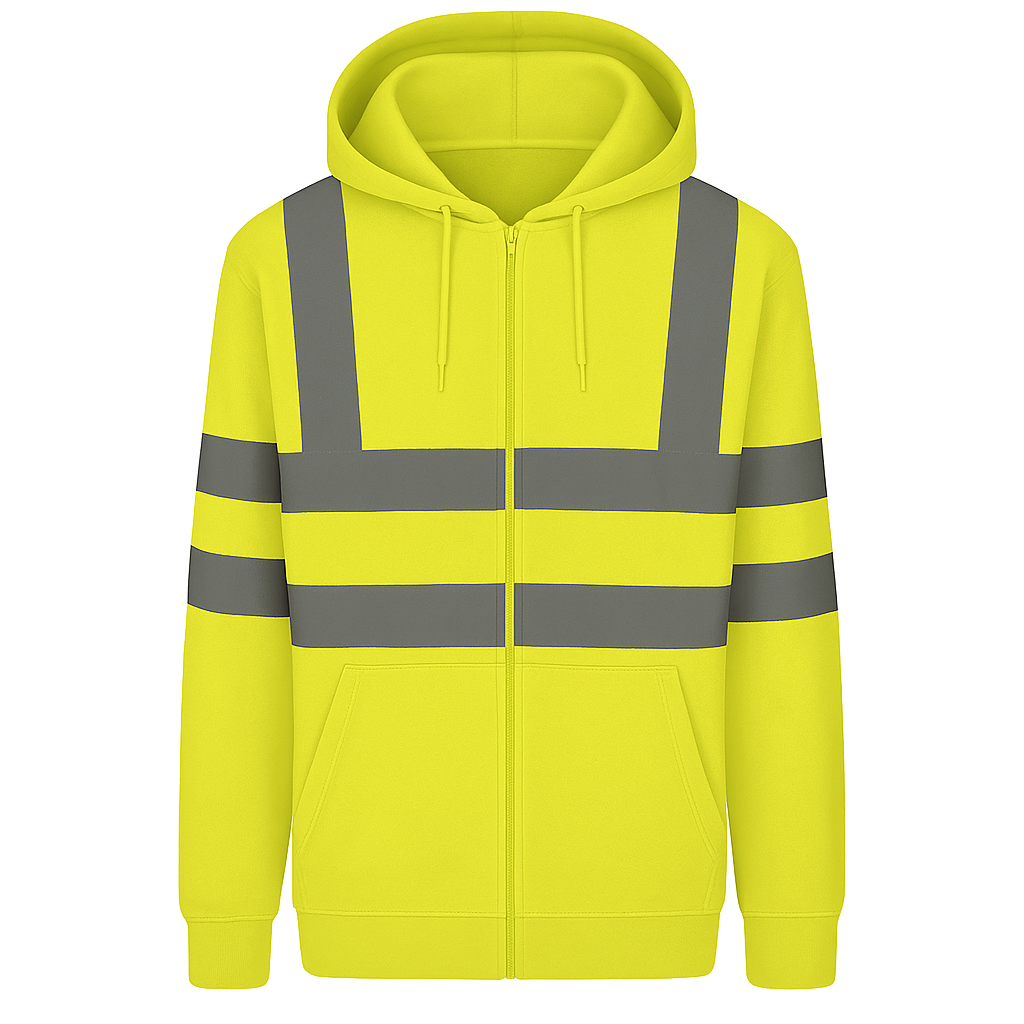 High Visibility Zip Hoodie