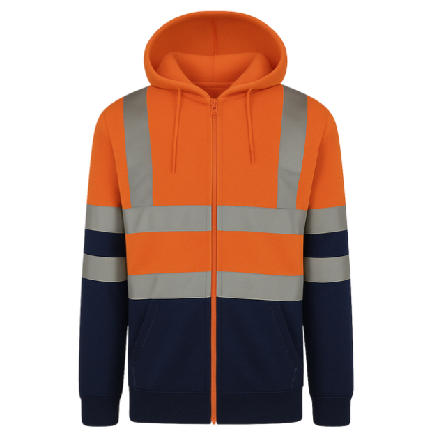 High Visibility Zip Hoodie