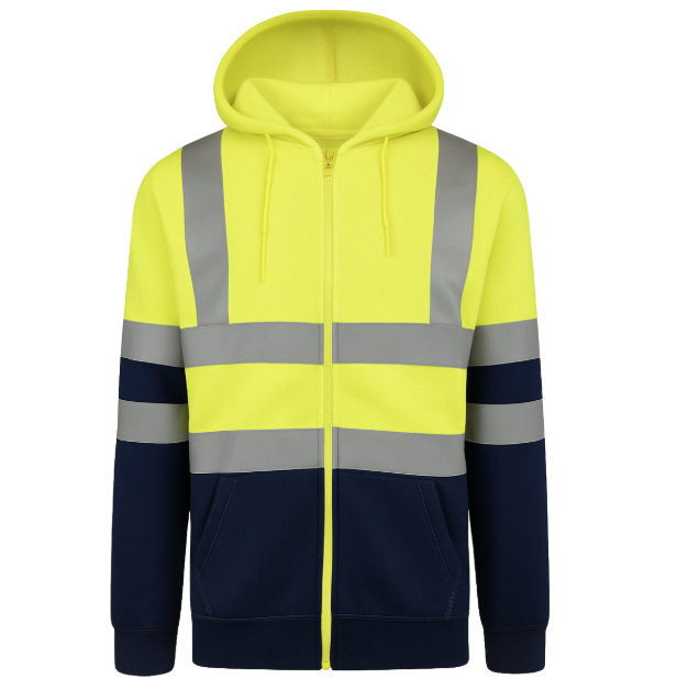 High Visibility Zip Hoodie