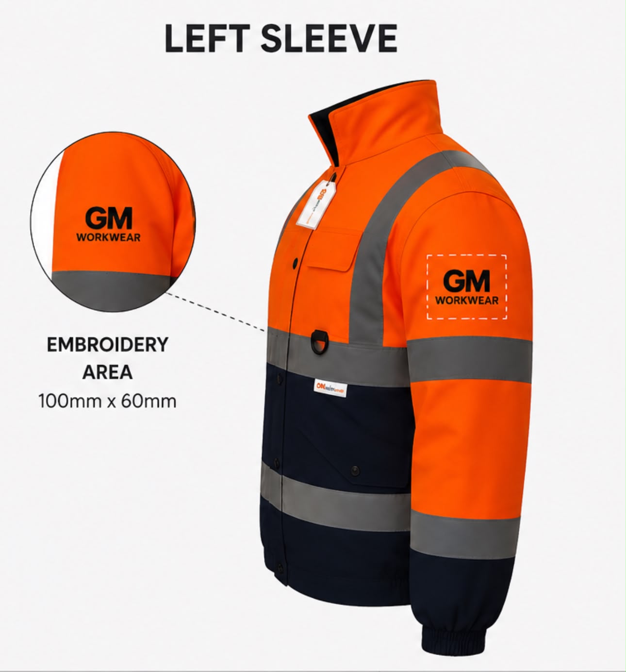 Hi Vis Reflective Bomber Jacket Waterproof