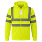 GM Workwear High Visibility Zip Hoodie