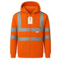 GM Workwear High Visibility Zip Hoodie