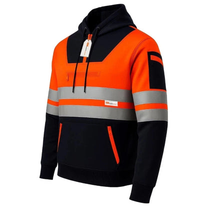 Hi Vis Reflective Safety  Pullover Hoodie