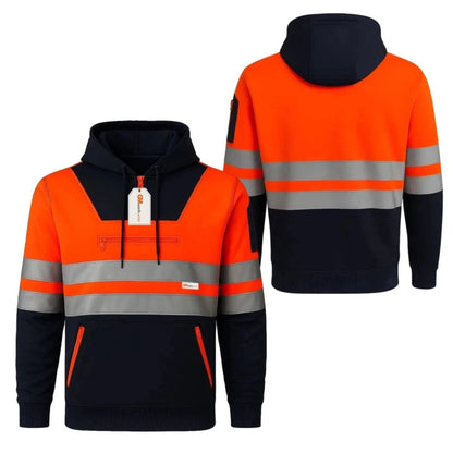 Hi Vis Reflective Safety  Pullover Hoodie