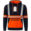 Hi Vis Reflective Safety  Pullover Hoodie
