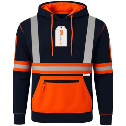Hi Vis Reflective Safety  Pullover Hoodie