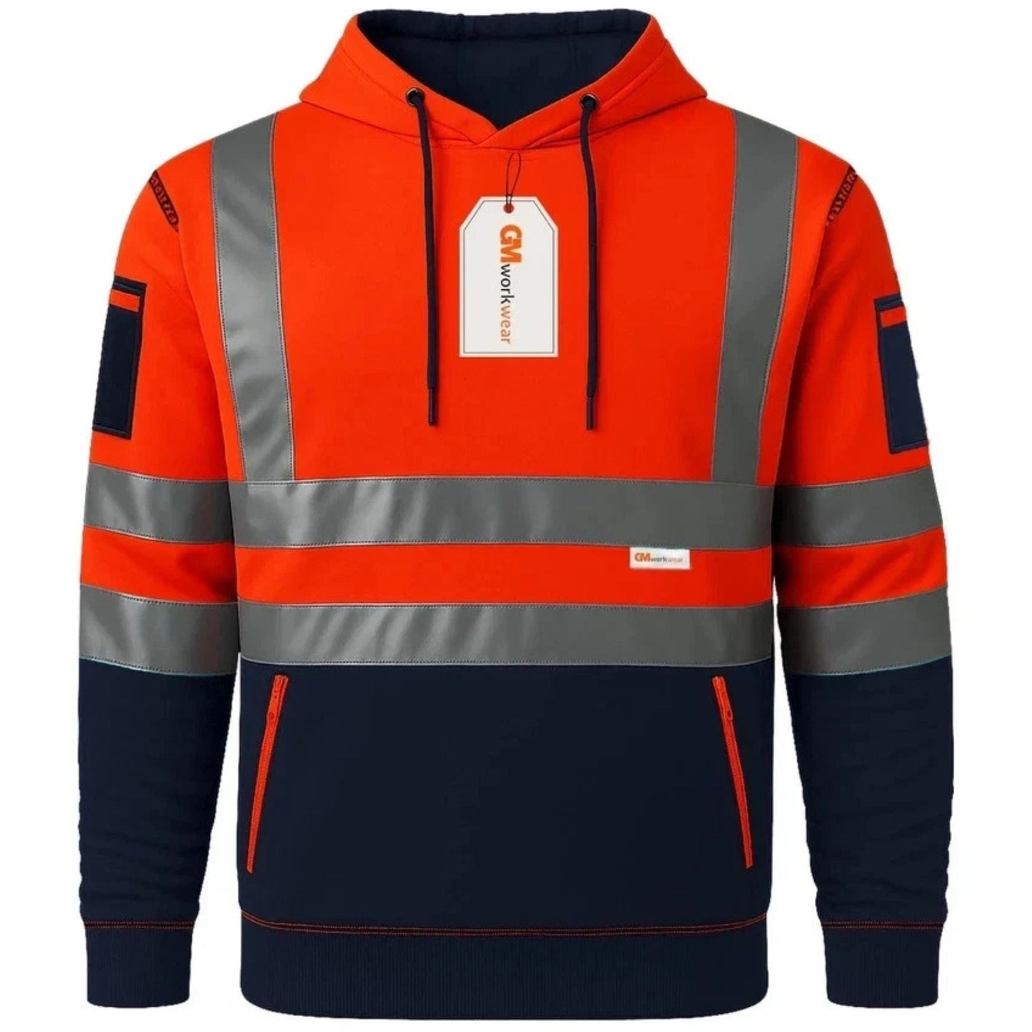 Hi Vis Reflective Safety  Pullover Hoodie
