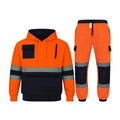Hi Vis Reflective Two Tone Tracksuit Set