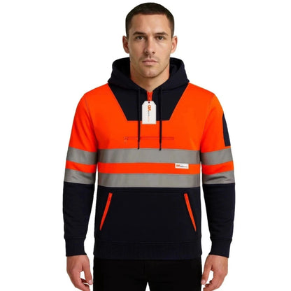 Hi Vis Reflective Safety  Pullover Hoodie