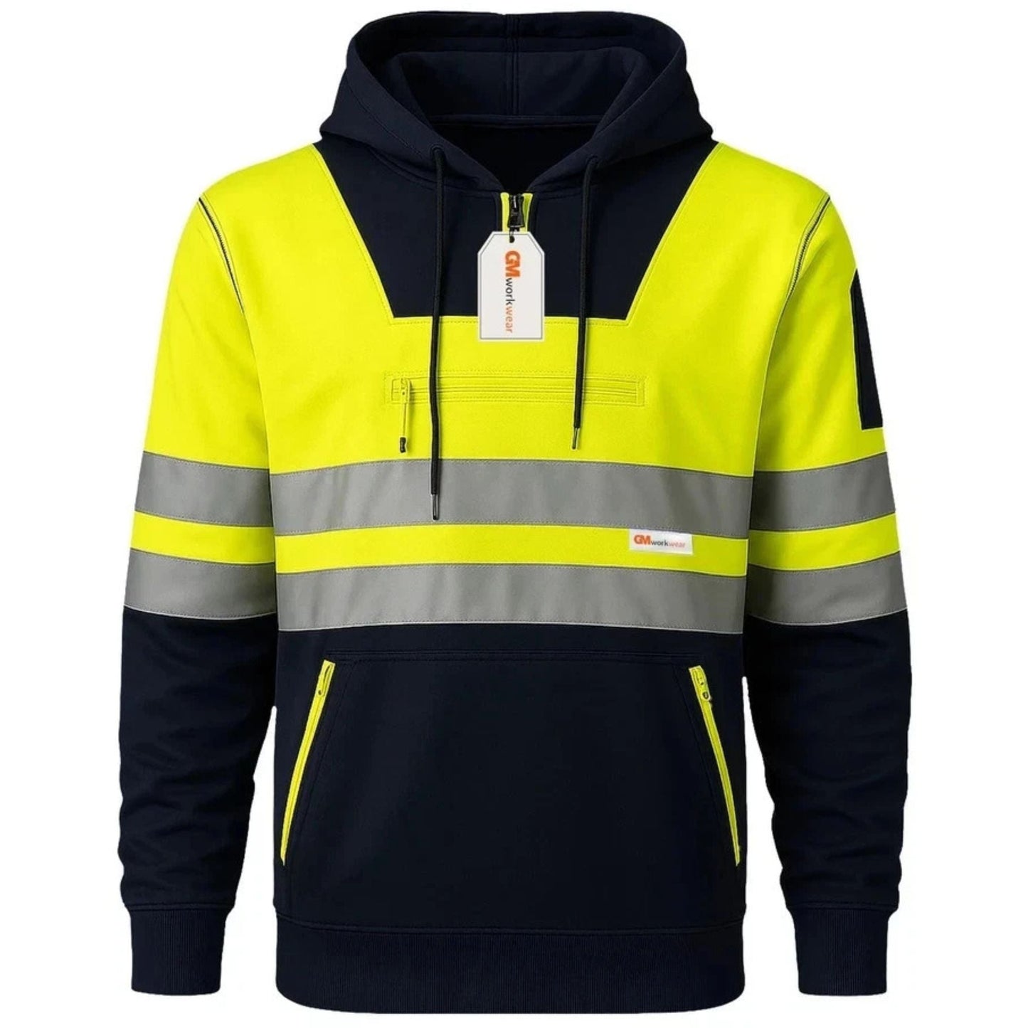 Hi Vis Reflective Safety  Pullover Hoodie