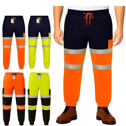 Hi Vis Jogging Bottoms Safety Work Joggers