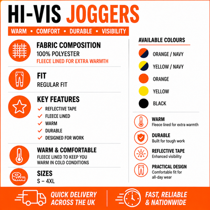 High Visibility Reflective Joggers