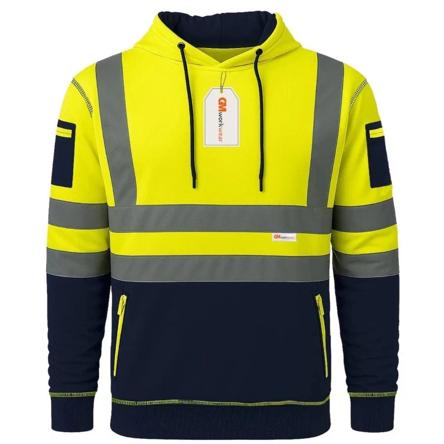Hi Vis Reflective Safety  Pullover Hoodie