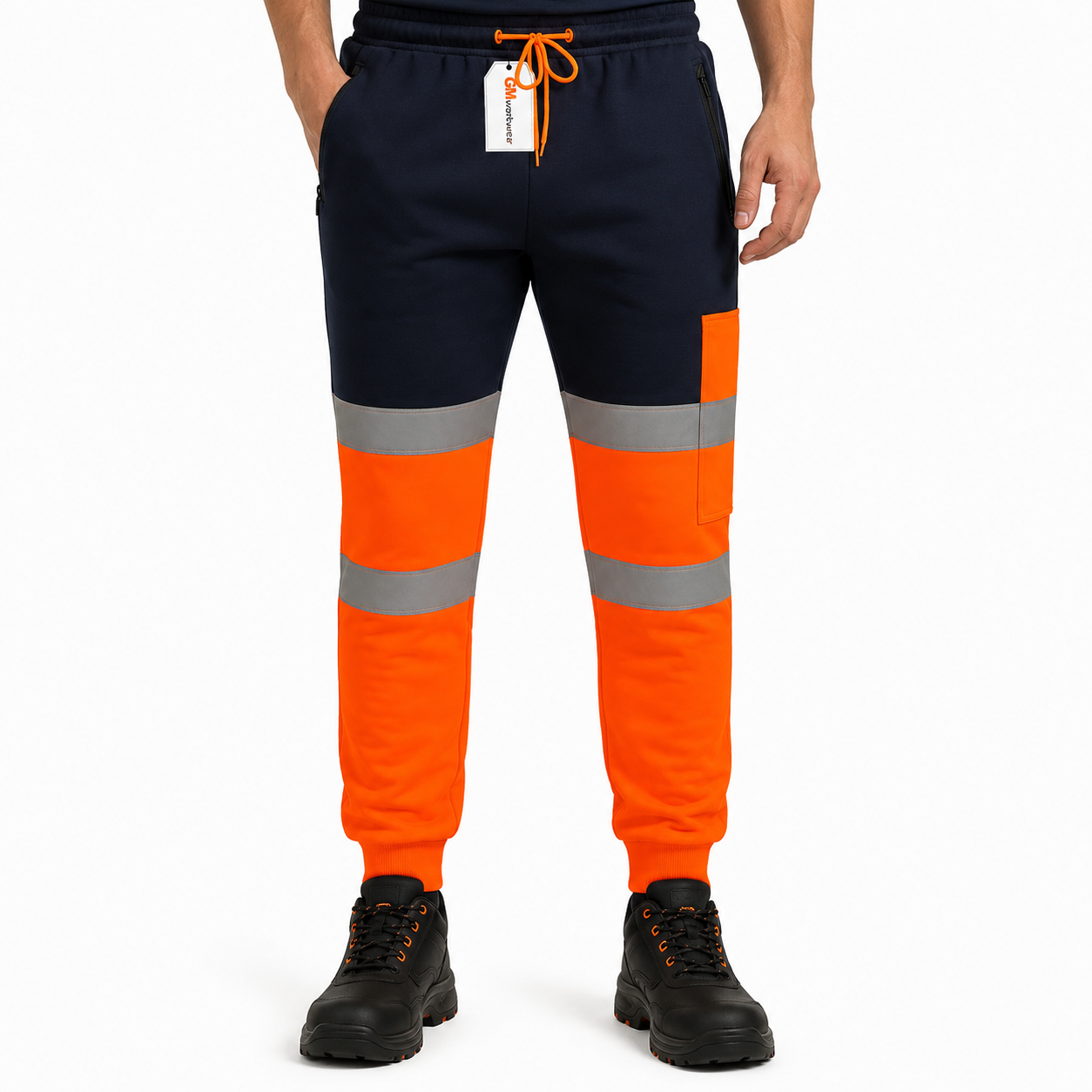Hi Vis Jogging Bottoms Safety Work Joggers