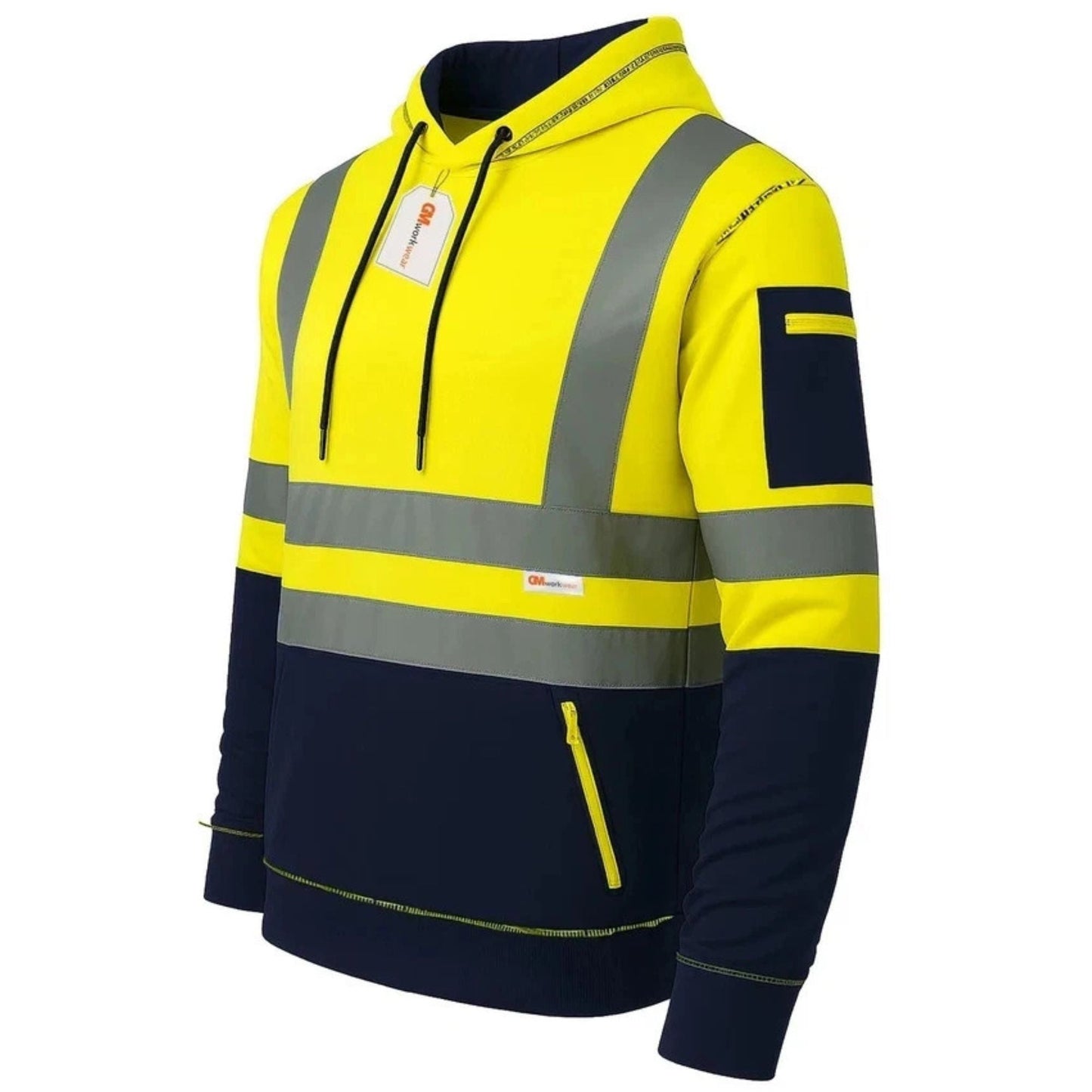 Hi Vis Reflective Safety  Pullover Hoodie