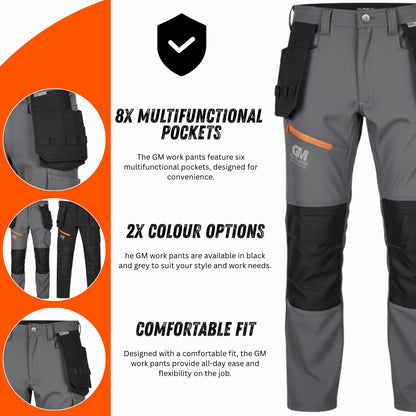 GMworkwear Softshell Work Trousers