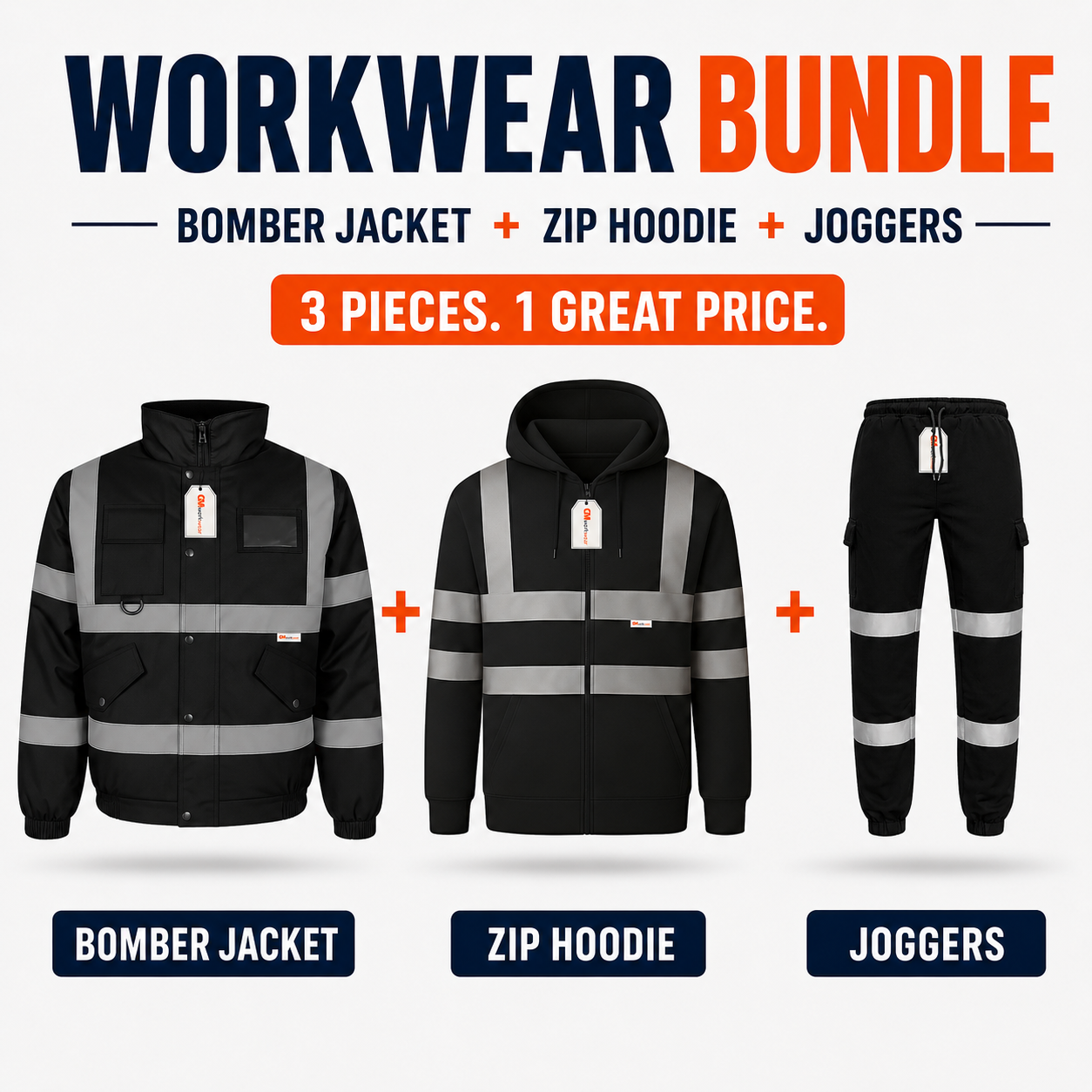 Workwear Bundle – Mix & Match Bomber Jacket, Zip Hoodie & Joggers