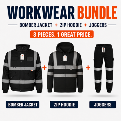 Workwear Bundle – Mix & Match Bomber Jacket, Zip Hoodie & Joggers