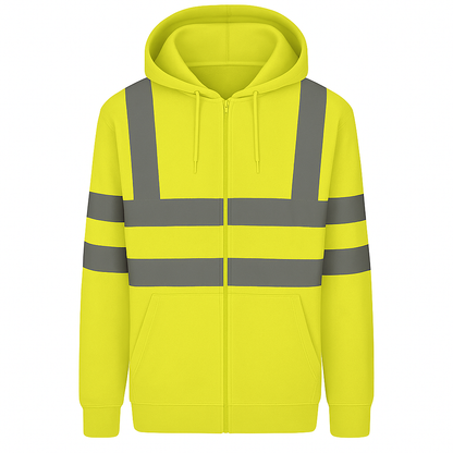 High Visibility Zip Hoodie