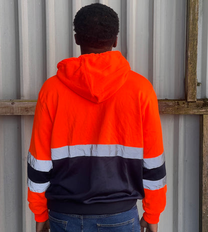 High Visibility Zip Pocket Hoodie