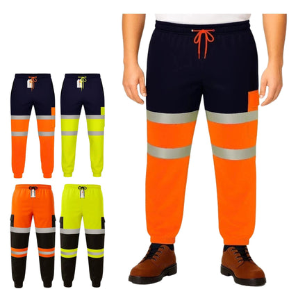 Hi Vis Jogging Bottoms Safety Work Joggers