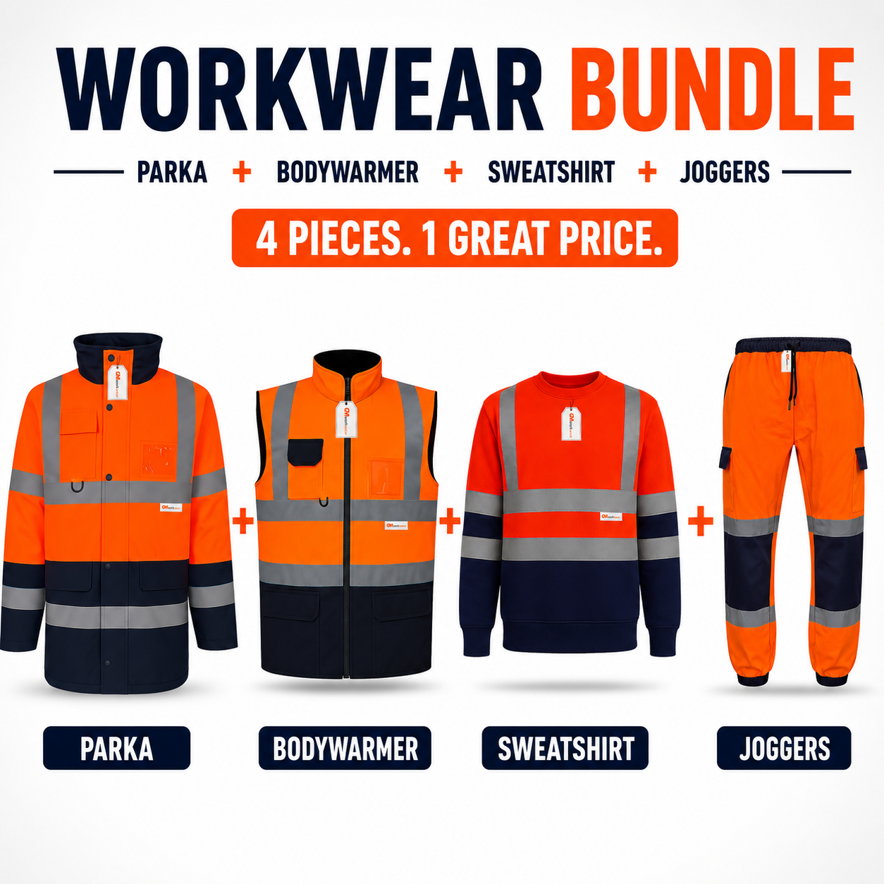 Workwear Bundle – Mix & Match Jogger, Jacket, BodyWarmer & Sweatshirt