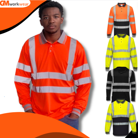 High Visibility Long Sleeve Polo Shirt