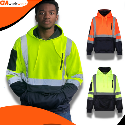 High Visibility Kangaroo Pocket Hoodie