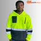 High Visibility Zip Pocket Hoodie