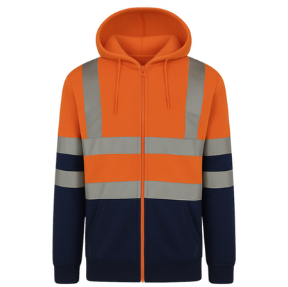 High Visibility Zip Hoodie