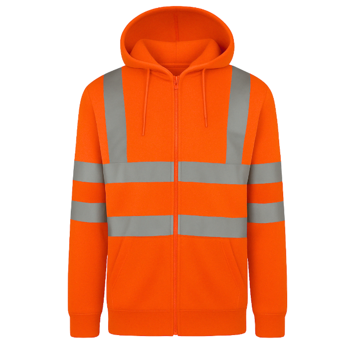 High Visibility Zip Hoodie