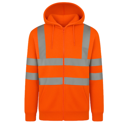High Visibility Zip Hoodie
