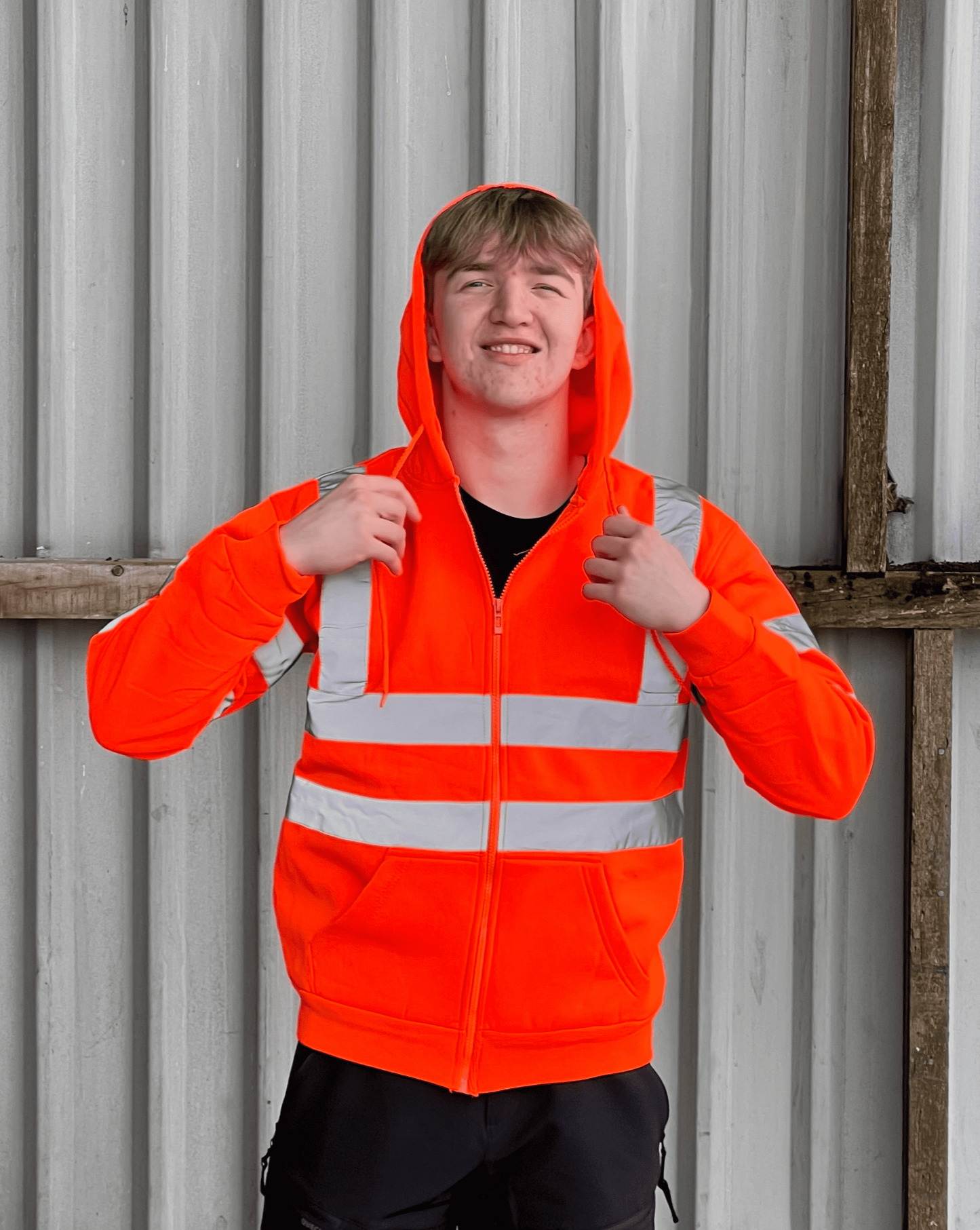 High Visibility Zip Hoodie