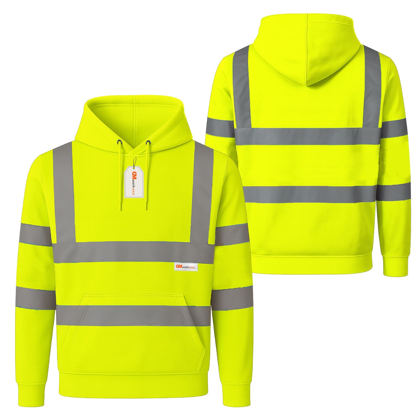 GM Workwear High Visibility Pullover Hoodie