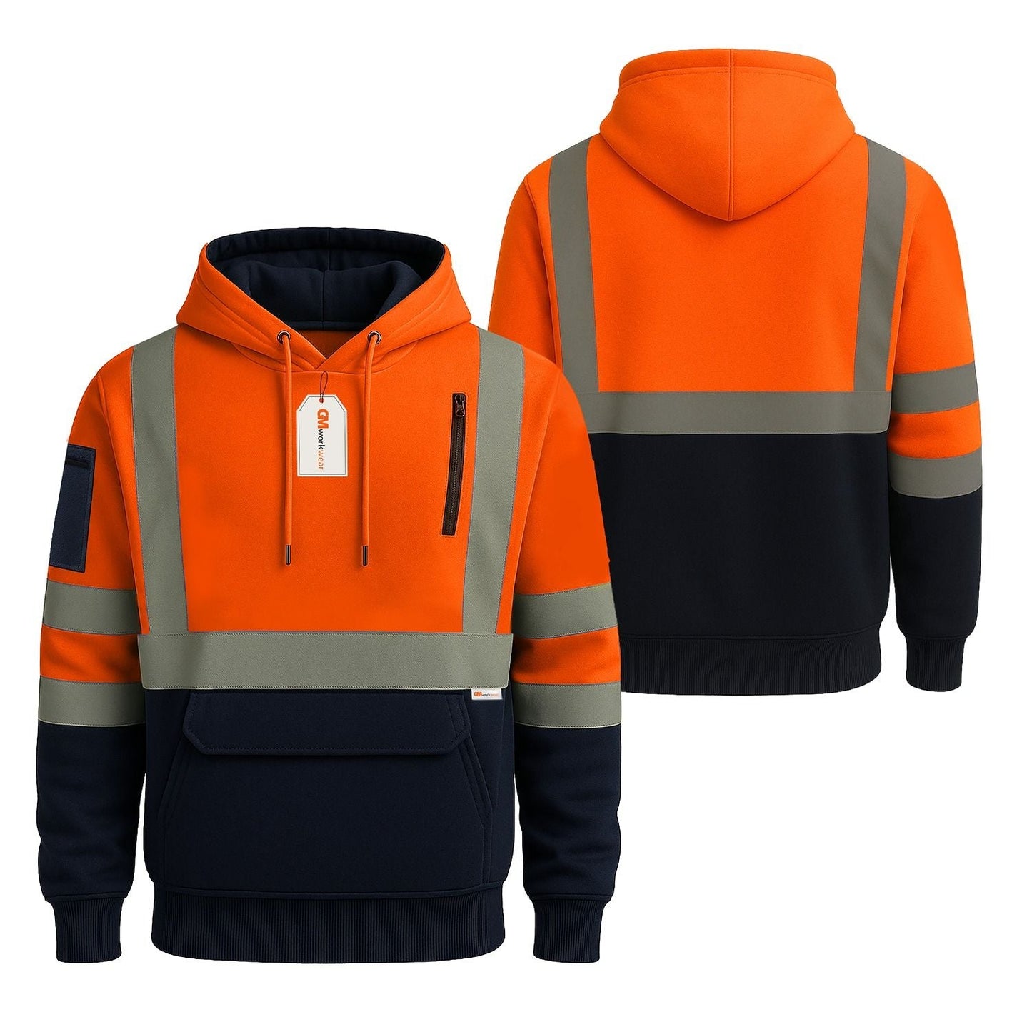 High Visibility Kangaroo Pocket Hoodie