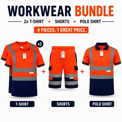 Workwear Bundle – Mix & Match Shorts, T-Shirts & Polo Shirts