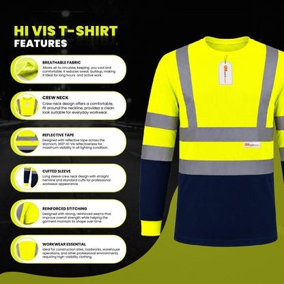 High Visibility Long Sleeve Crew Neck