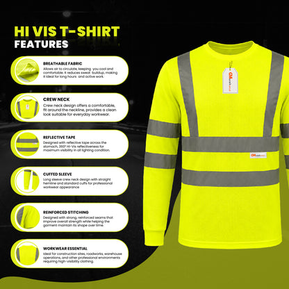 High Visibility Long Sleeve Crew Neck