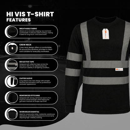 High Visibility Long Sleeve Crew Neck
