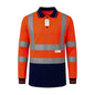 GM Workwear High Visibility Long Sleeve Polo Shirt