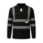 GM Workwear High Visibility Long Sleeve Polo Shirt