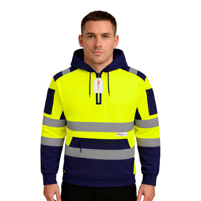 High Visibility Reflective Quarter Zip Hoodie
