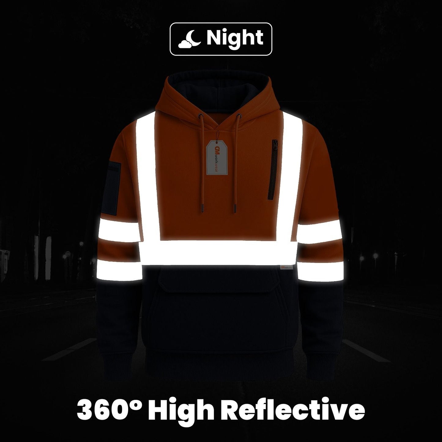 High Visibility Kangaroo Pocket Hoodie