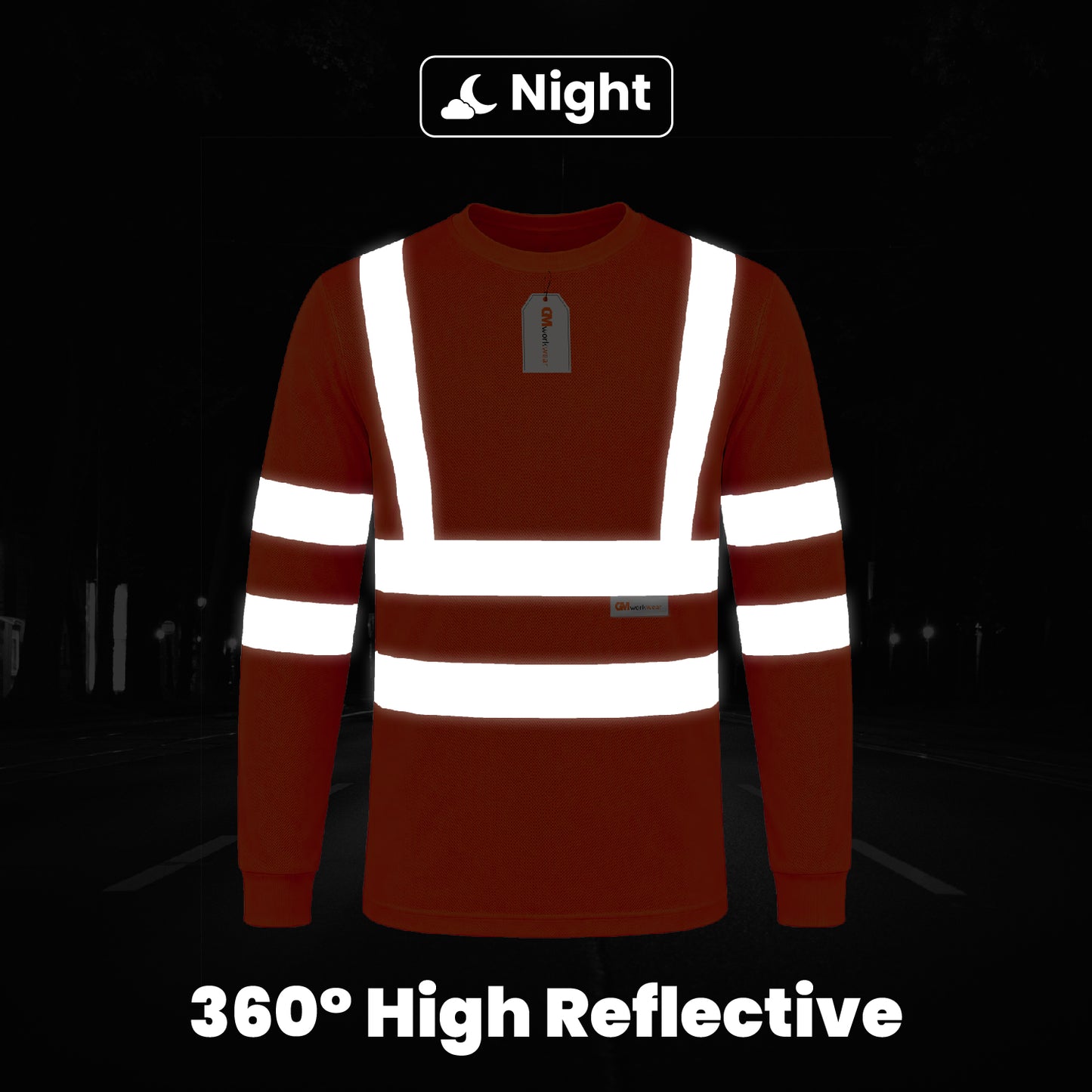 High Visibility Long Sleeve Crew Neck