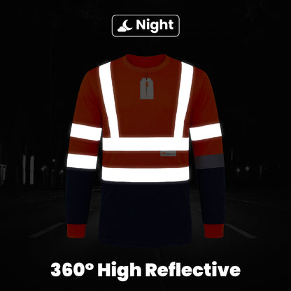 High Visibility Long Sleeve Crew Neck