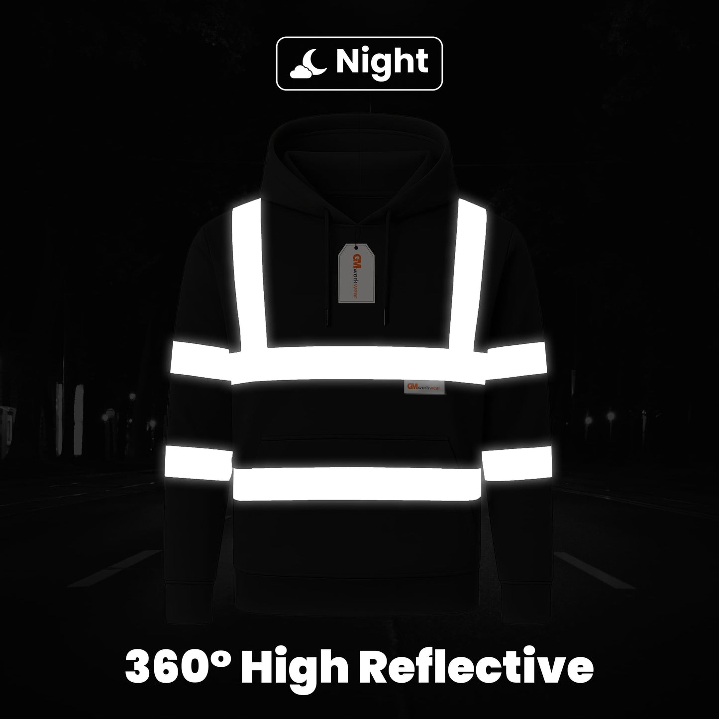 GM Workwear High Visibility Pullover Hoodie
