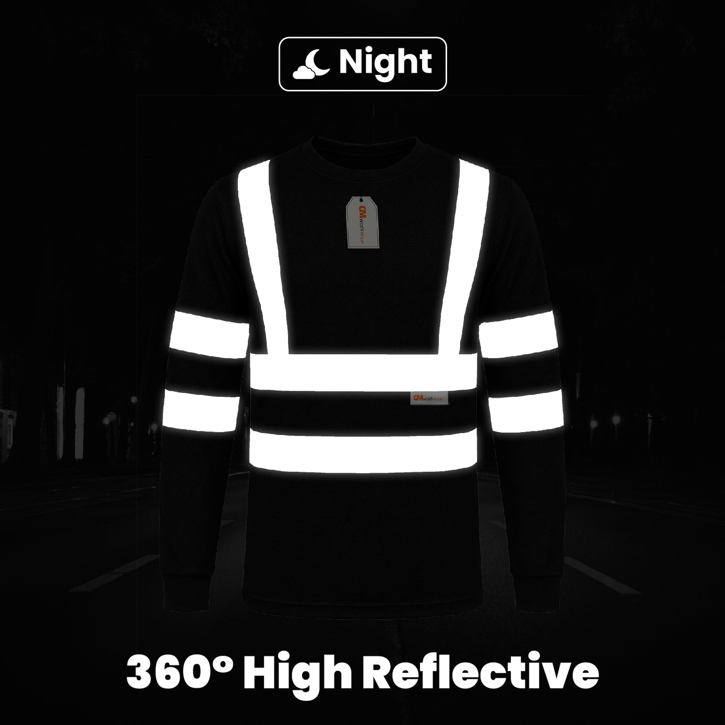 High Visibility Long Sleeve Crew Neck