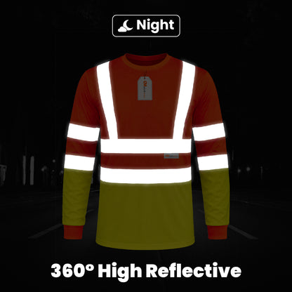 High Visibility Long Sleeve Crew Neck