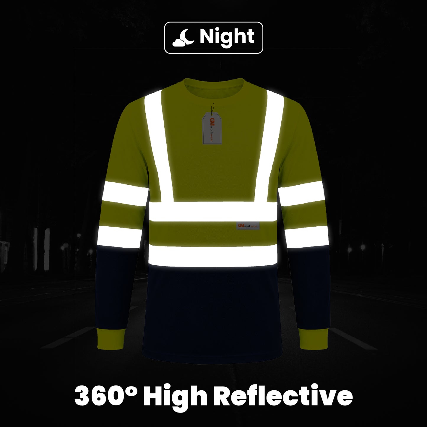 High Visibility Long Sleeve Crew Neck