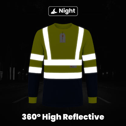 High Visibility Long Sleeve Crew Neck